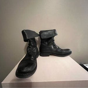 Fiorentini + Baker Black Fold over boots -Size 38